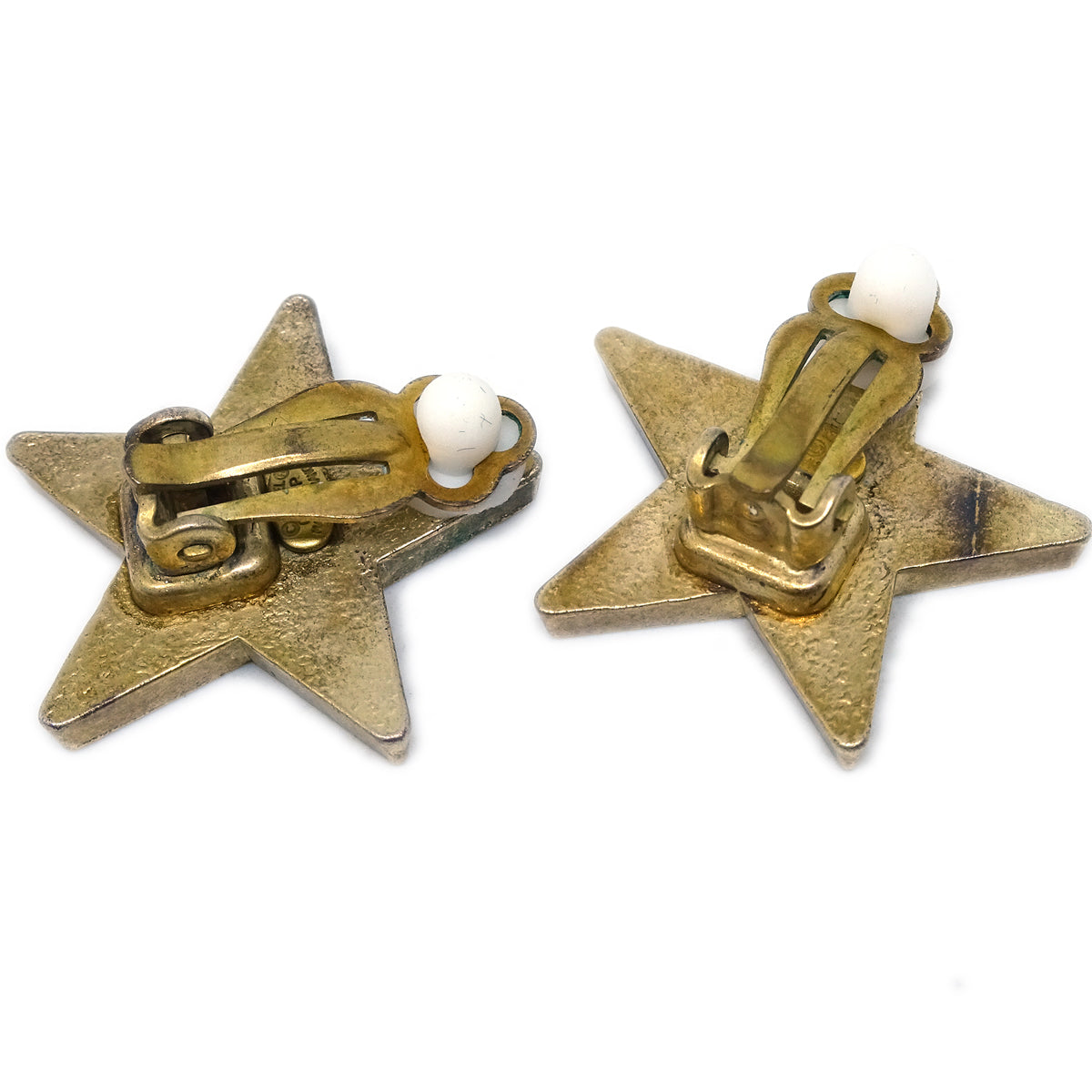 Chanel Star Earrings Clip-On Pink 01P