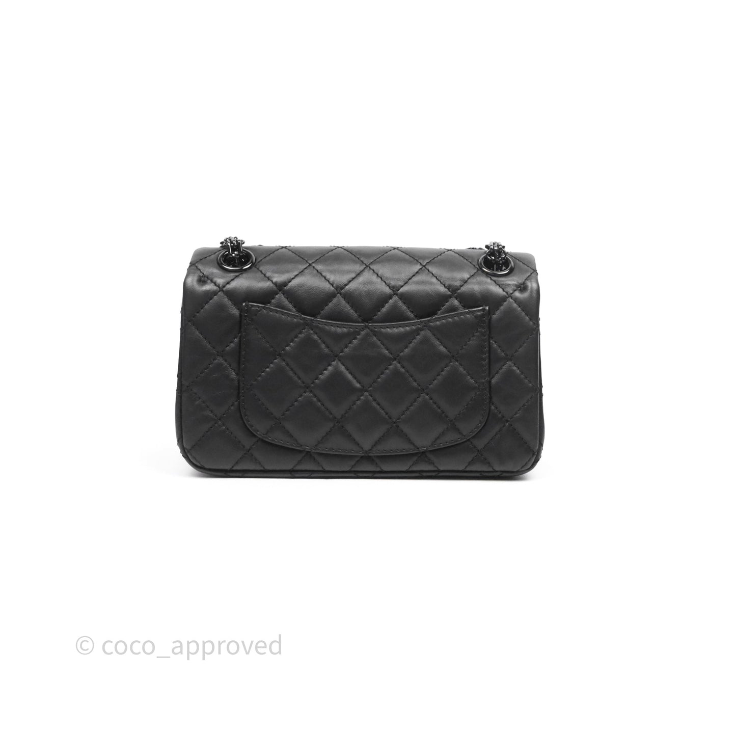 Chanel Quilted Mini Reissue 224 So Black Calfskin