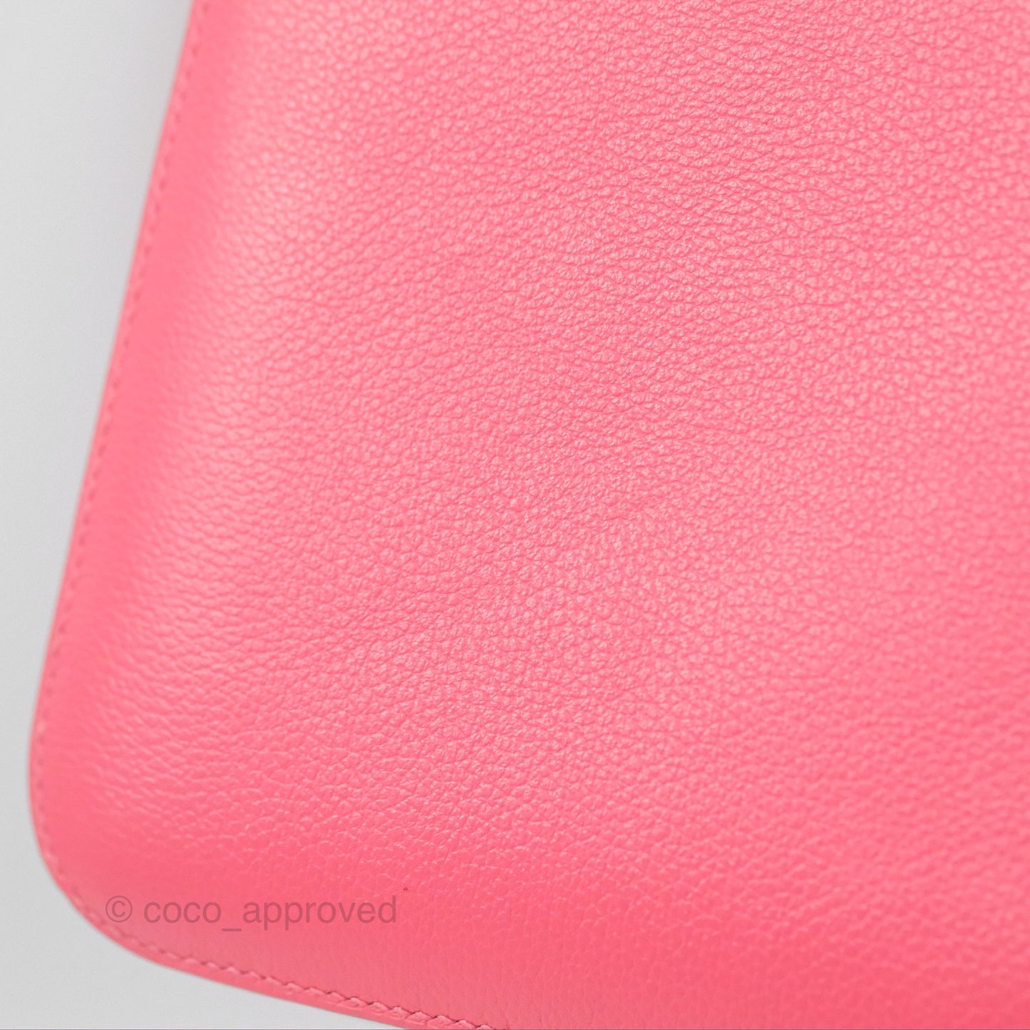 Hermès Constance Mini 18 Rose Azalee Evercolor Palladium Hardware