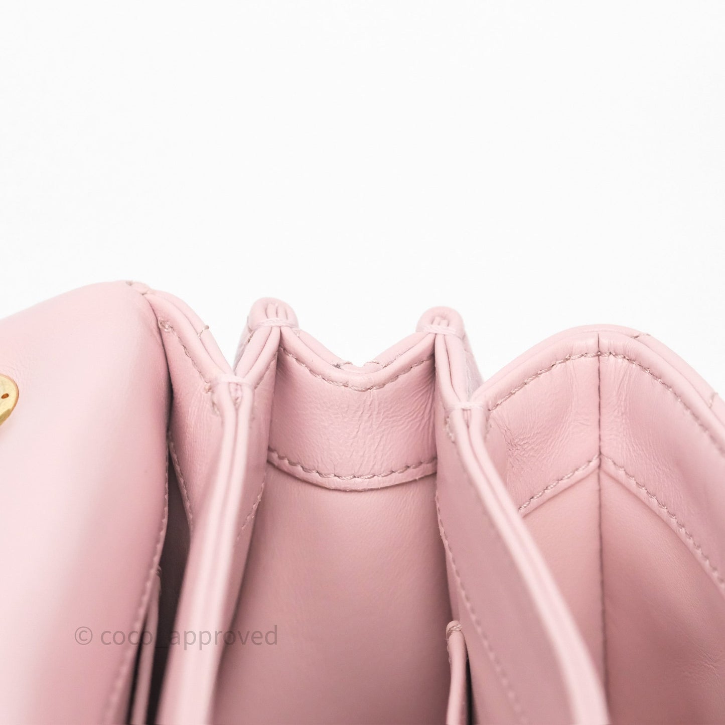 Chanel Mini Color Match Flap Quilted Pink Lambskin Aged Gold Hardware