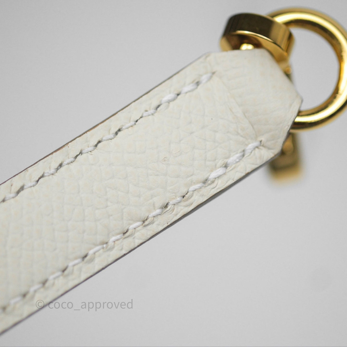Hermès Kelly 28 Sellier Craie 10 Epsom Gold Hardware