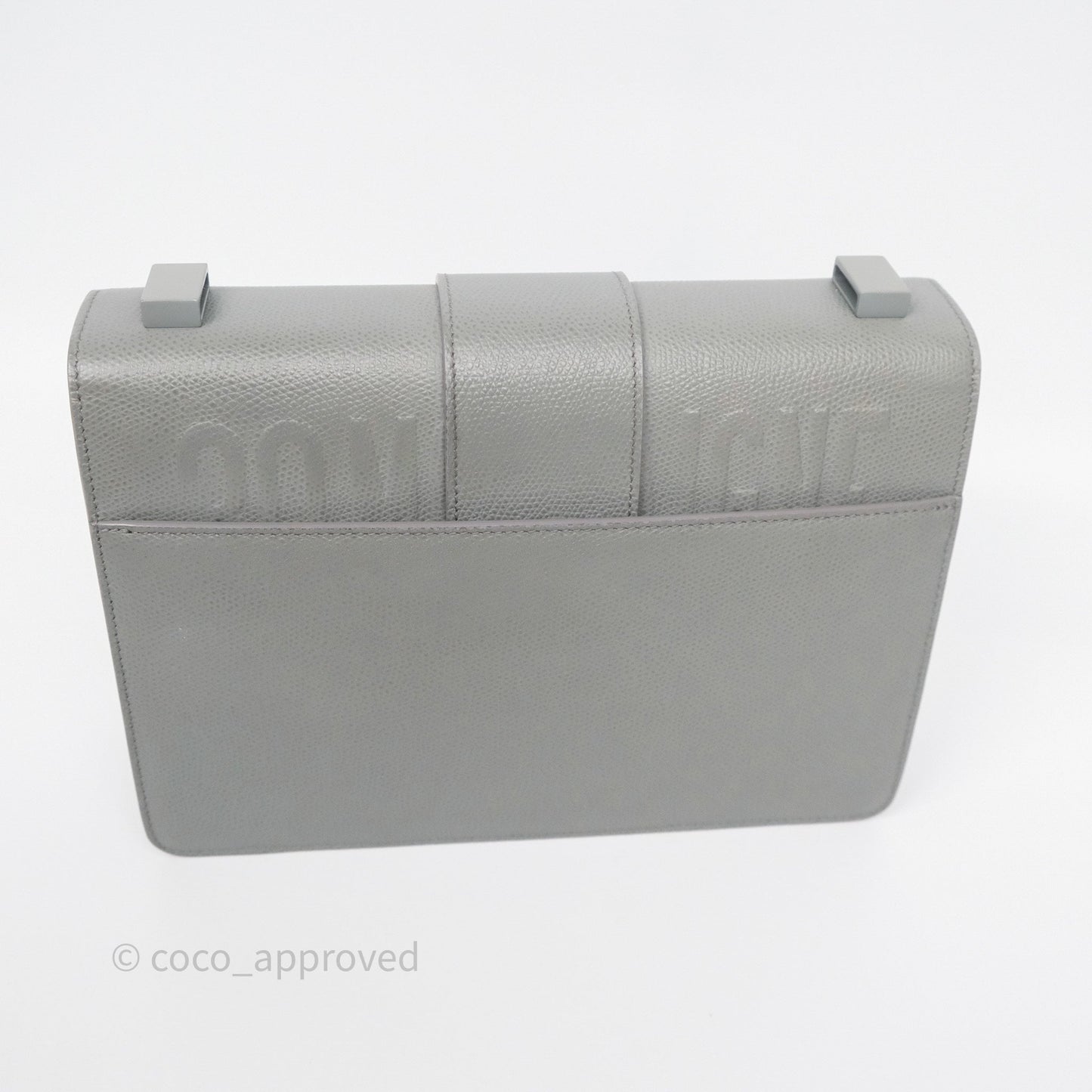 Dior 30 Montaigne Bag Grey Ultra Matte Grained Calfskin