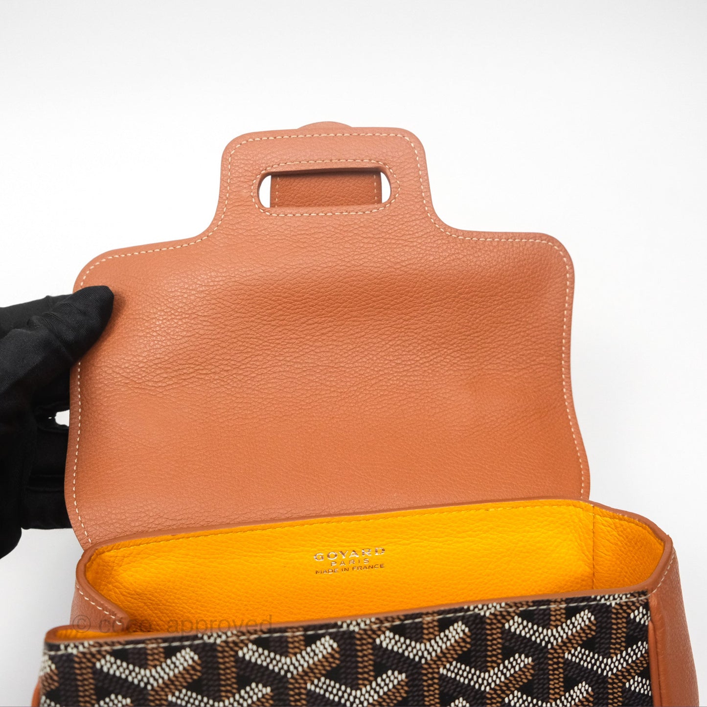 Goyard Saïgon Mini Bag Tan Goyardine Canvas/Chevroches Calfskin
