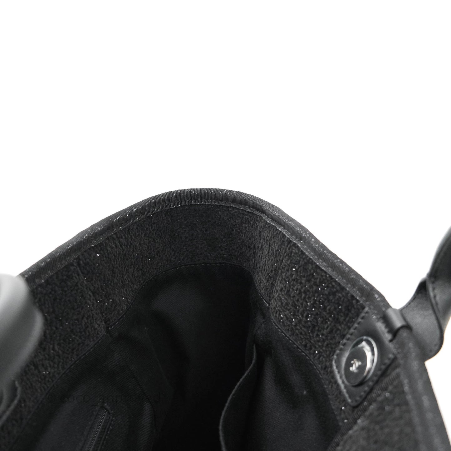 Chanel Large Deauville Black Glitter Lurex