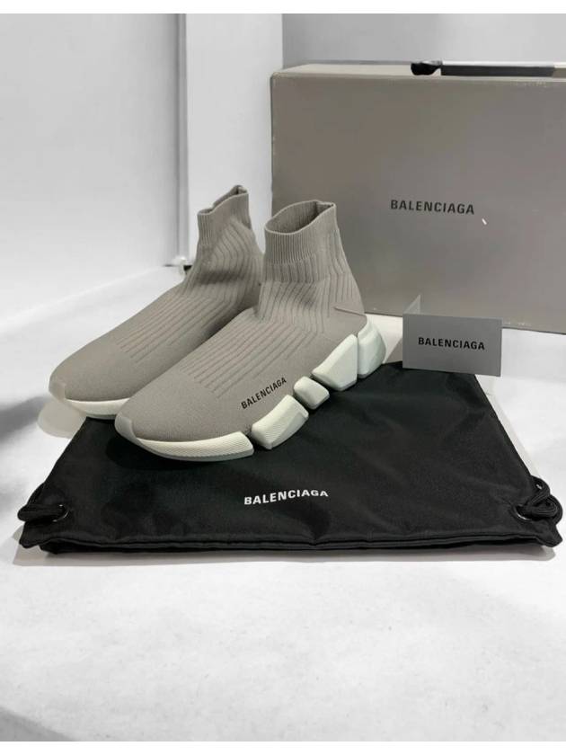 Luxury Balenciaga Speedrunner high top sneakers gray