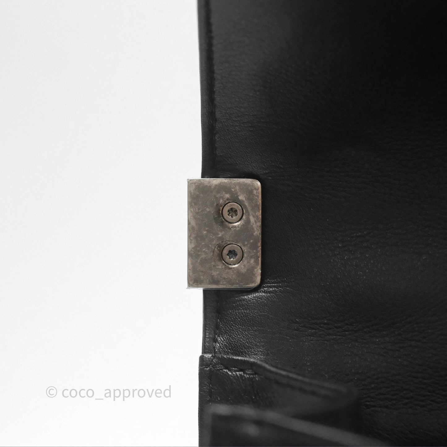Chanel Quilted North South Boy Flap Black Calfskin Ruthenium Hardware