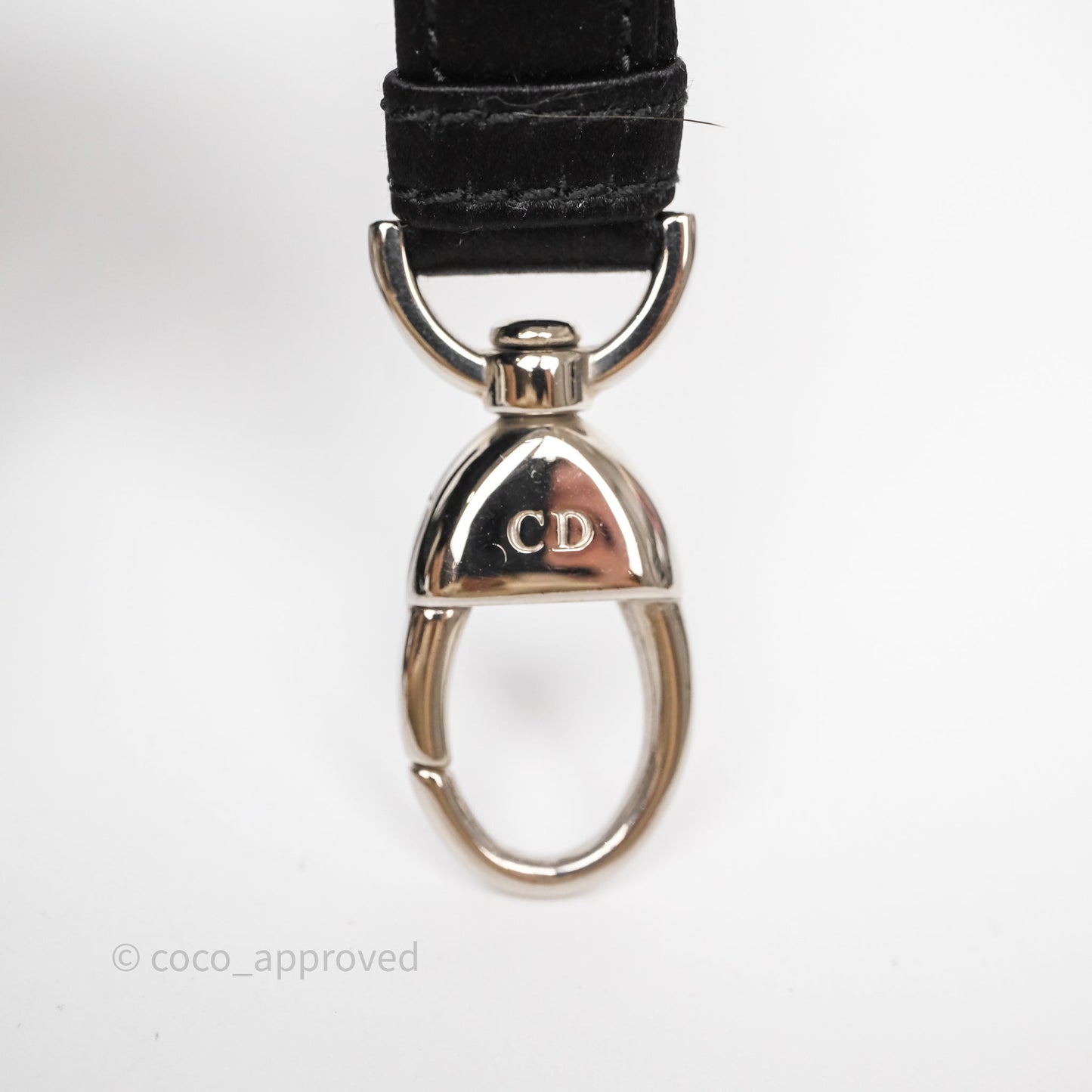 Christian Dior Mini Lady Dior Bag Black Strass Cannage Satin Silver Hardware
