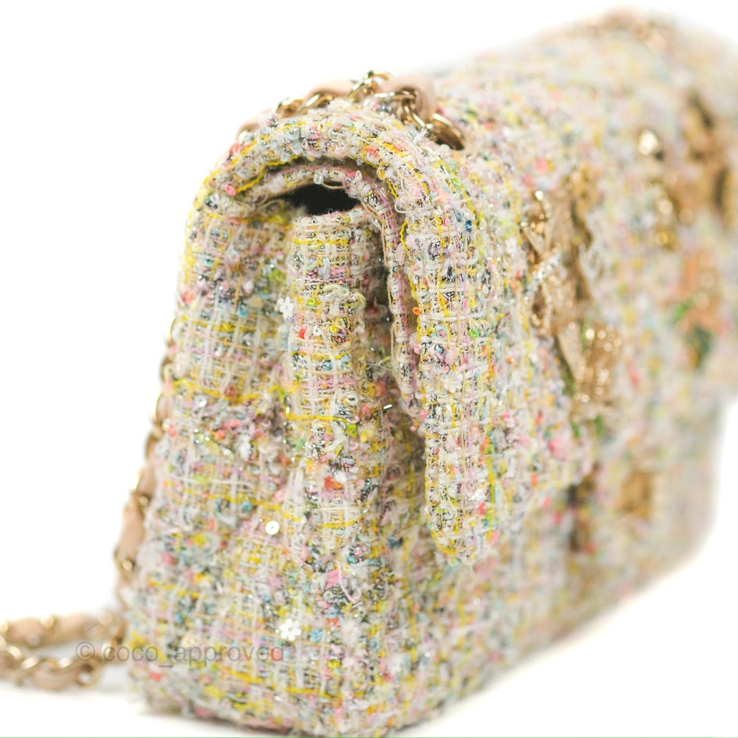 Chanel Reissue 225 Tweed Pastel Garden Party Flap