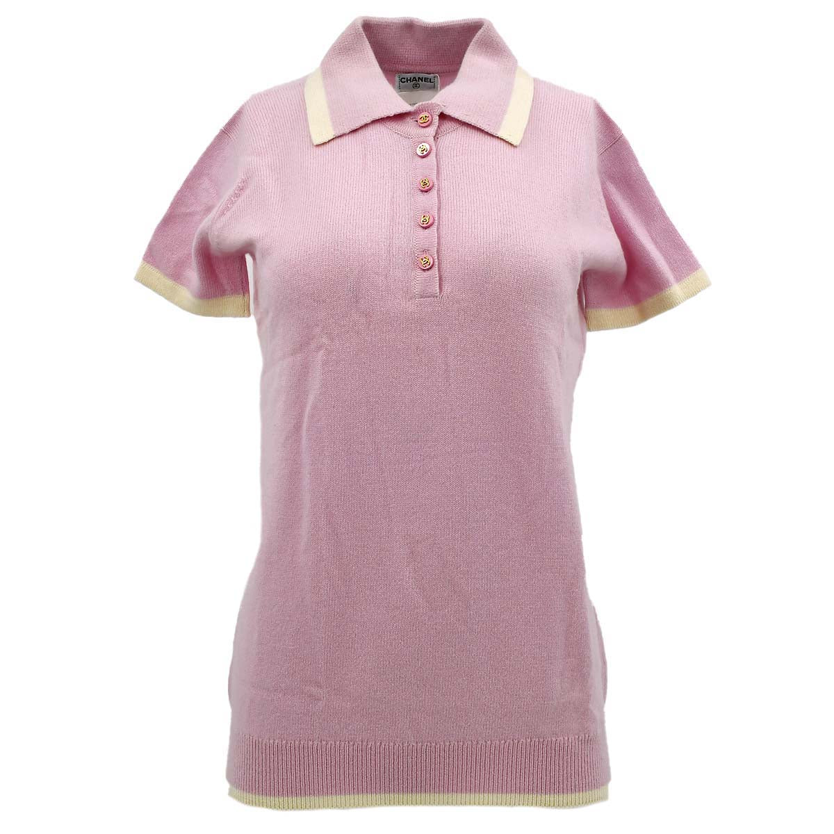 Chanel Cruise 1996 Polo T-shirt Pink 96C #44
