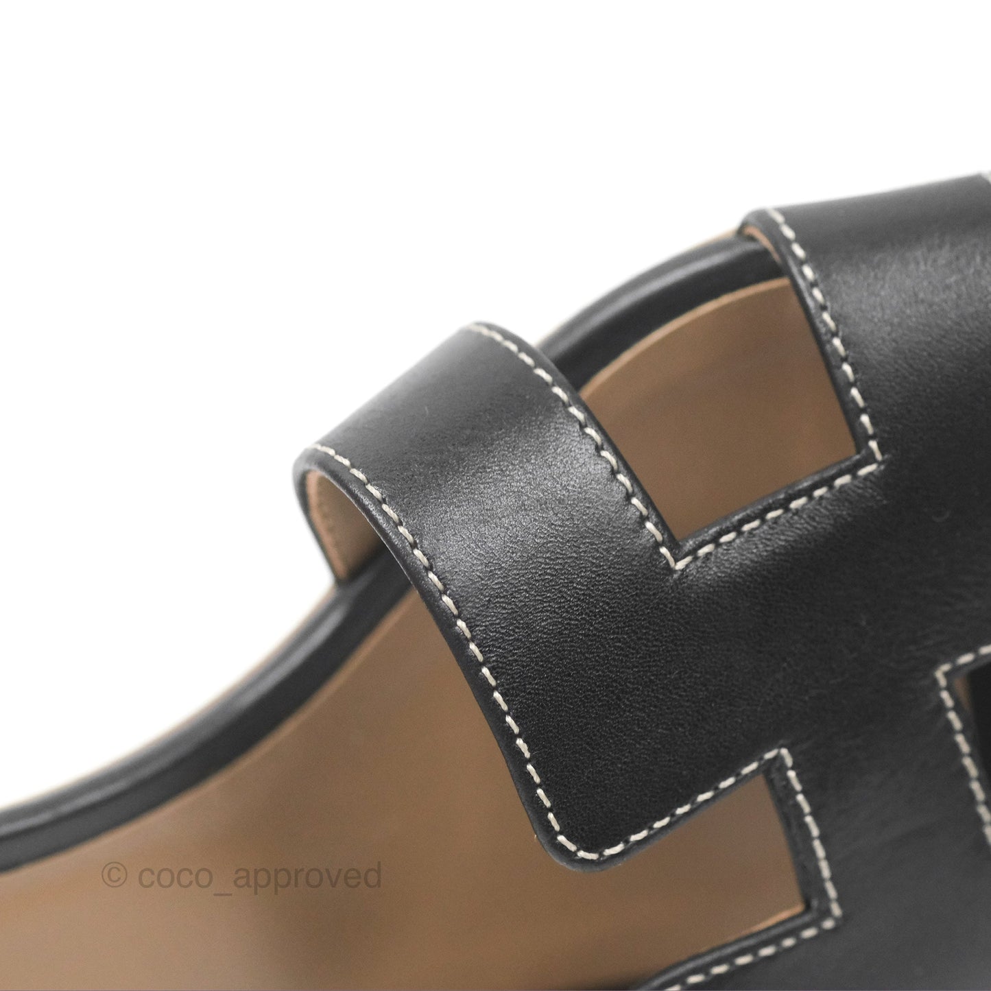 Hermès Oasis Black Sandals Size 35.5