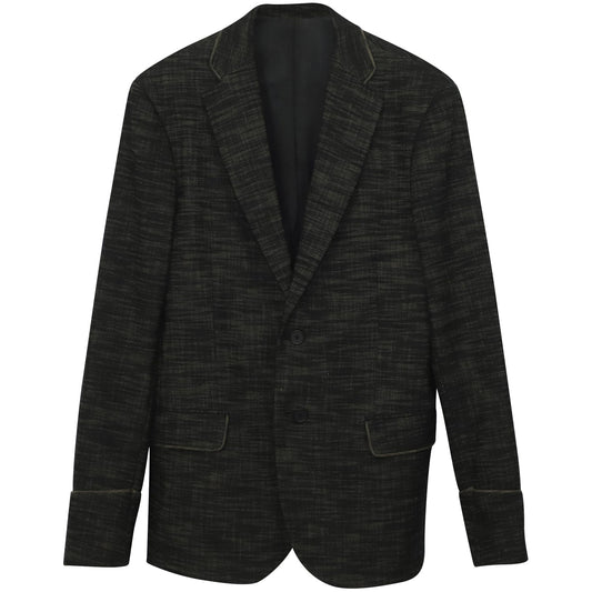 Luxury Bottega Veneta Blazer in Black Print Cotton