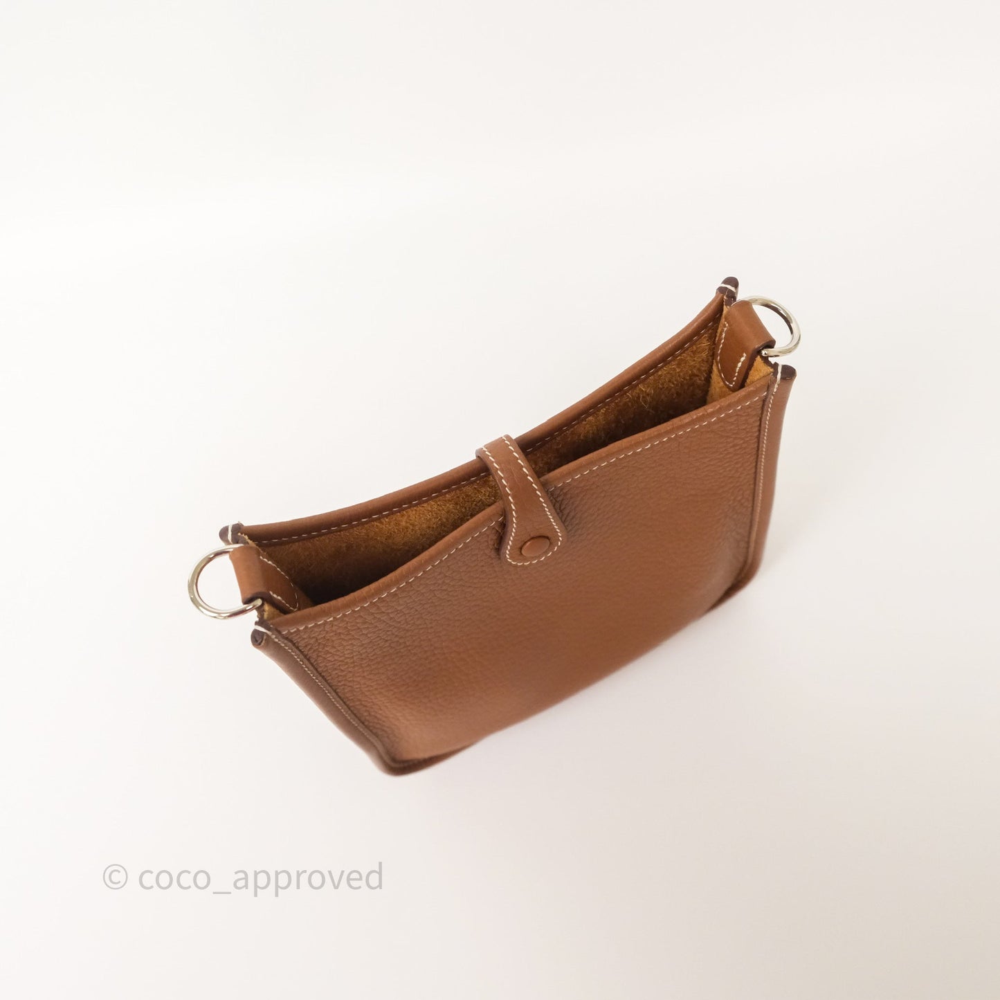 Hermès Mini Evelyne 16 Amazone Gold 37 Clemence Palladium Hardware