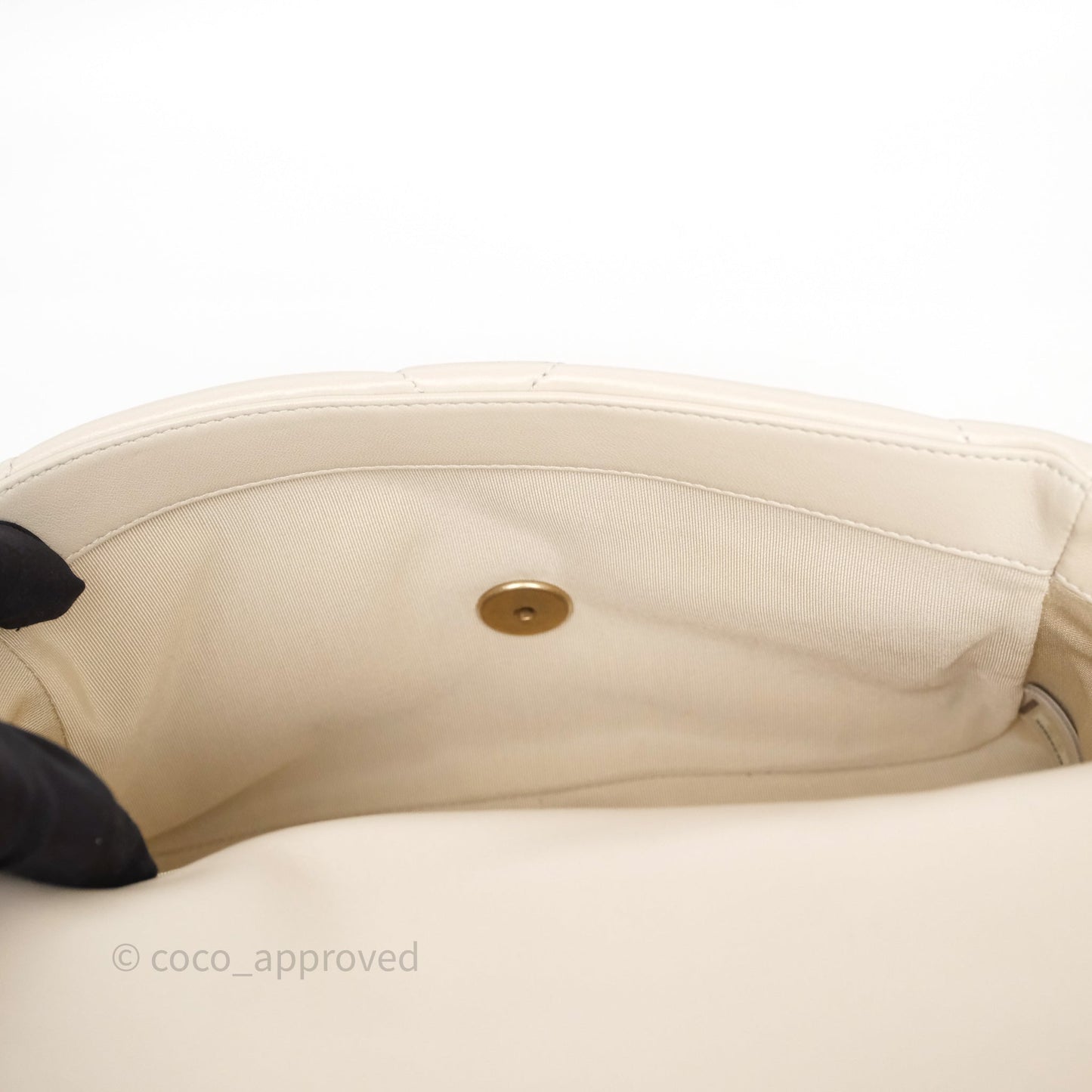 Chanel 19 Small Ivory Mixed Hardware