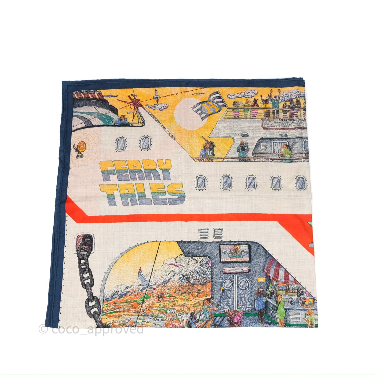 Hermès Ferry Tales Scarf 100 Cashmere/ Silk