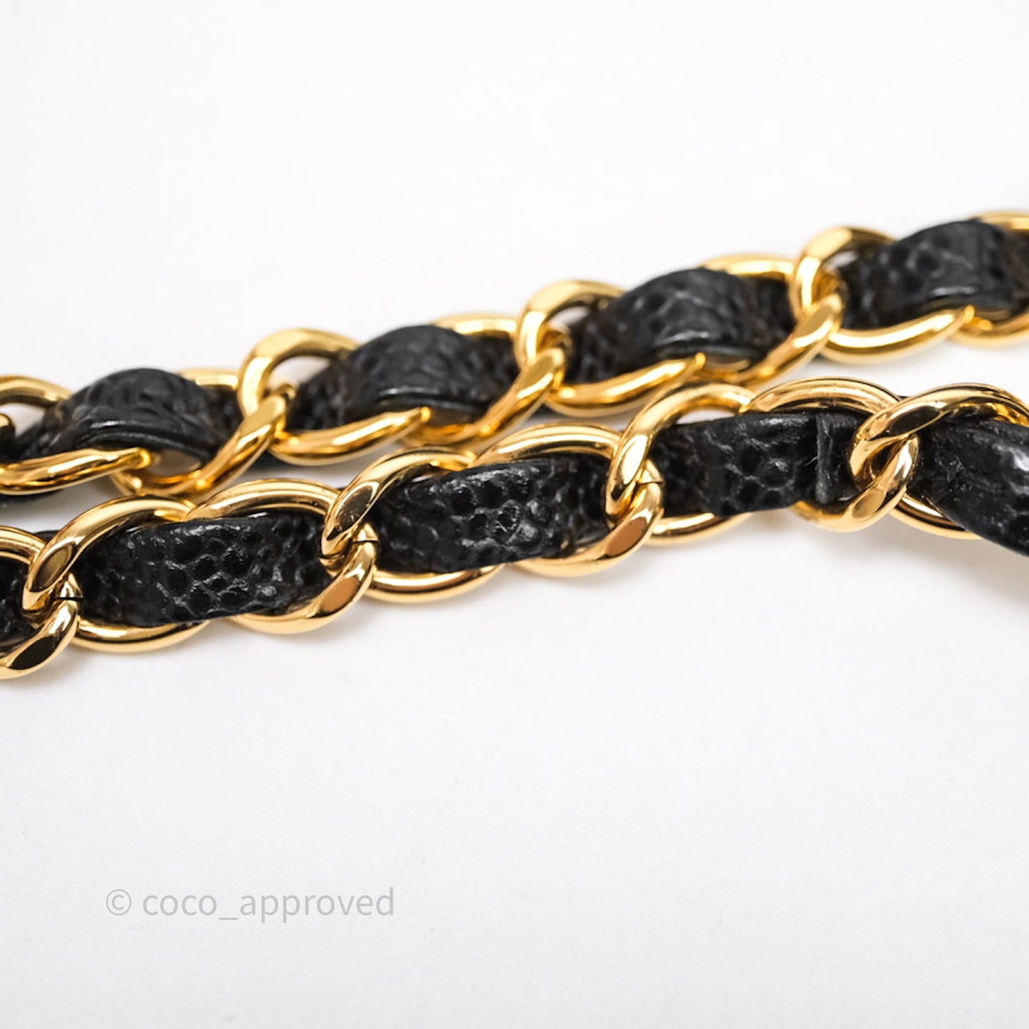 Chanel Classic M/L Medium Flap Quilted Black Caviar Gold Hardware