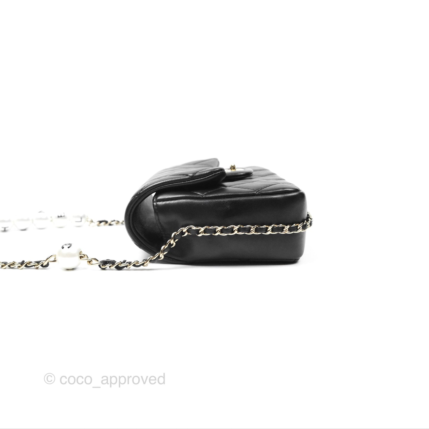 Chanel Small My Precious Flap Black Lambskin Gold Hardware