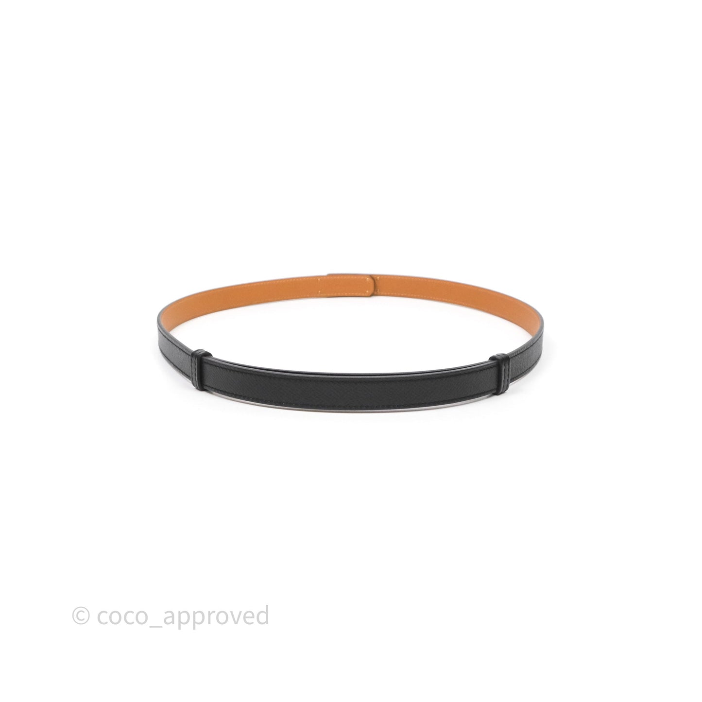 Hermès Kelly Buckle Belt Black Noir Epsom Gold Hardware
