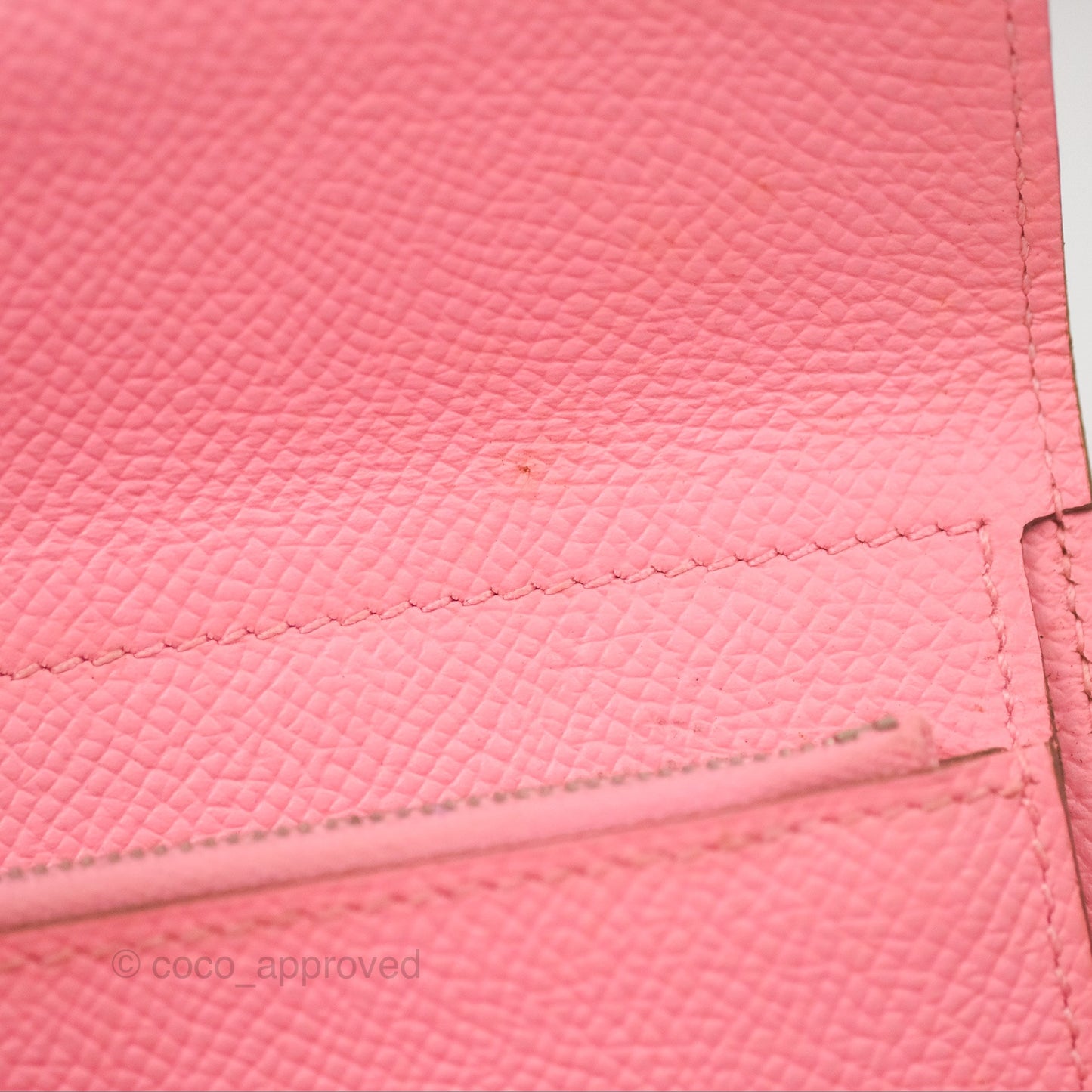 Hermès Small Kelly Wallet Rose Confetti Epsom Palladium Hardware