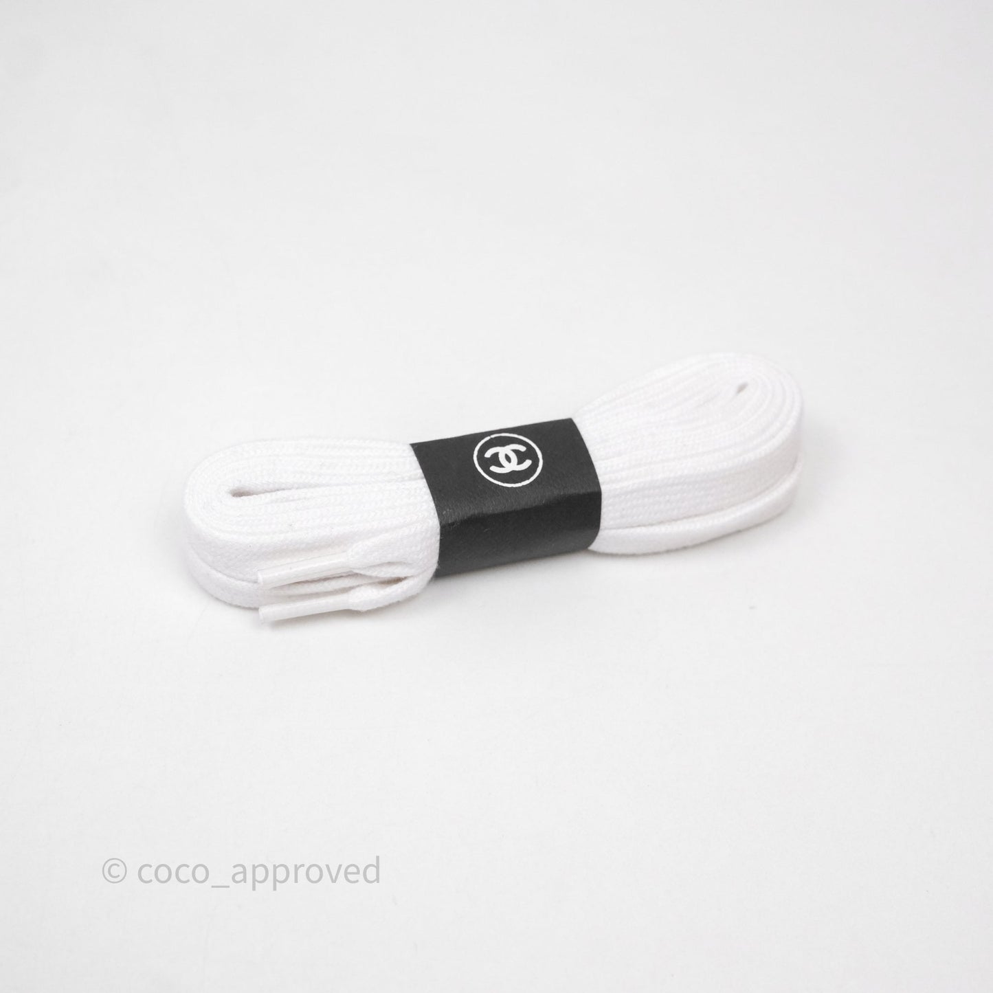 Chanel Logo Sneakers White Calfskin Size 37
