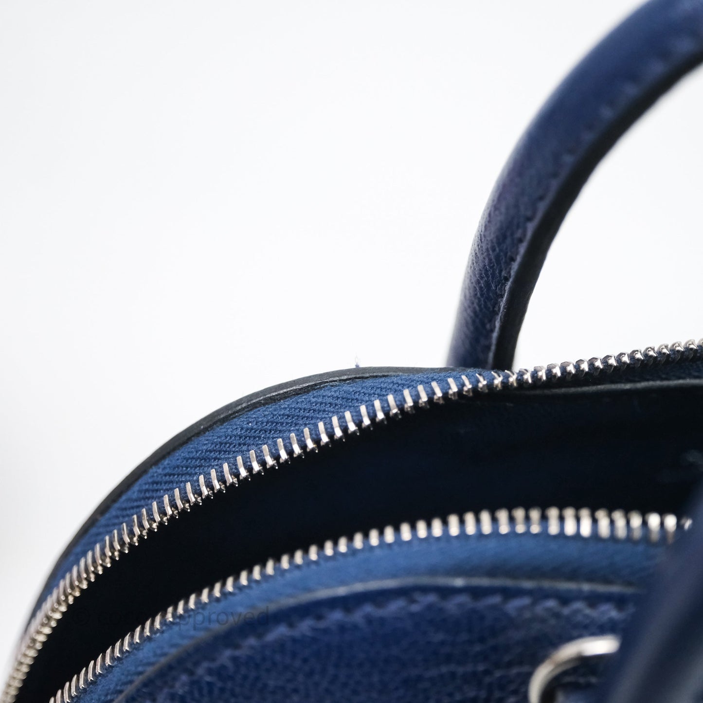 Hermès Bolide Mini 1923 Bleu Chèvre Mysore Palladium Hardware