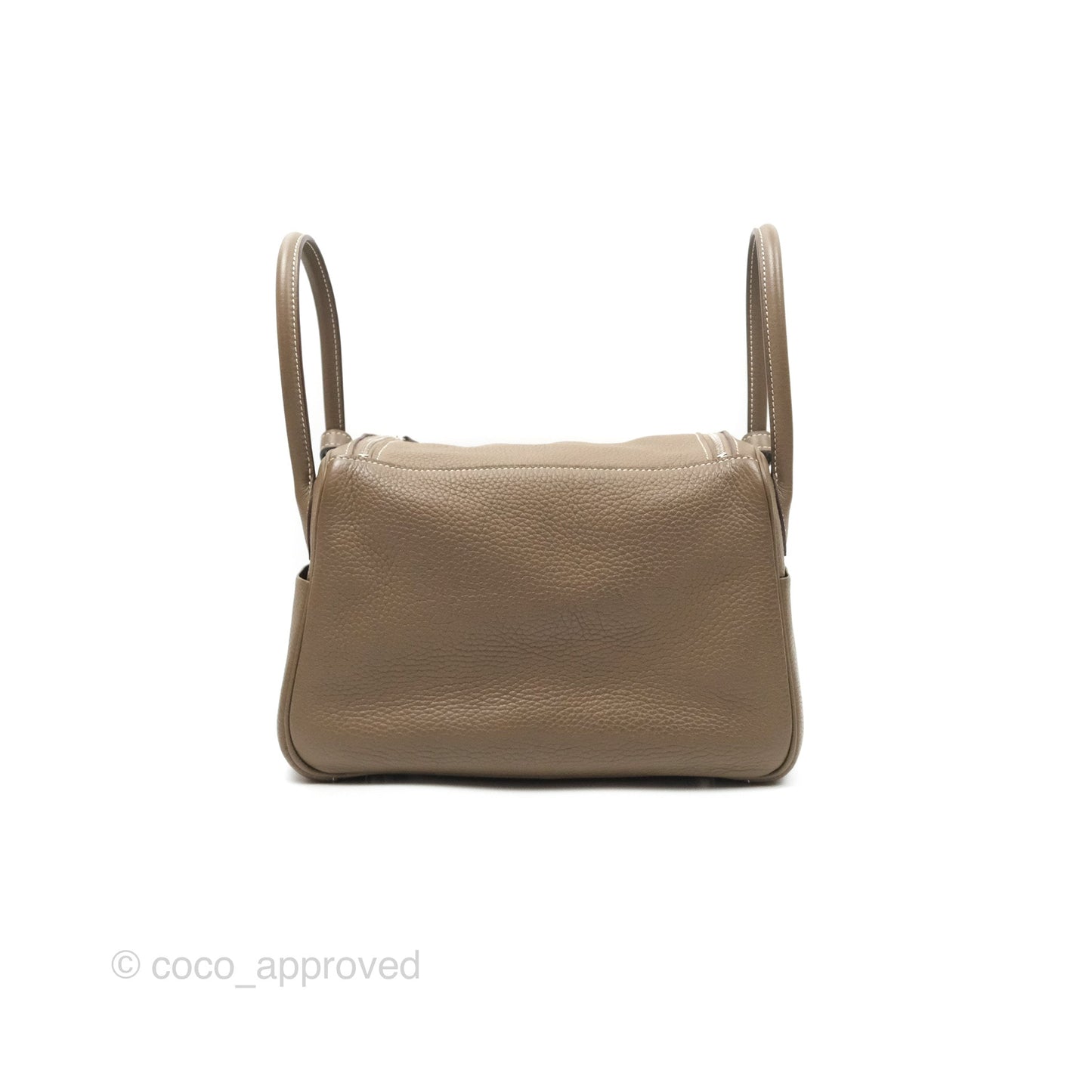 Hermès Lindy 26 Etoupe Clemence Palladium Hardware