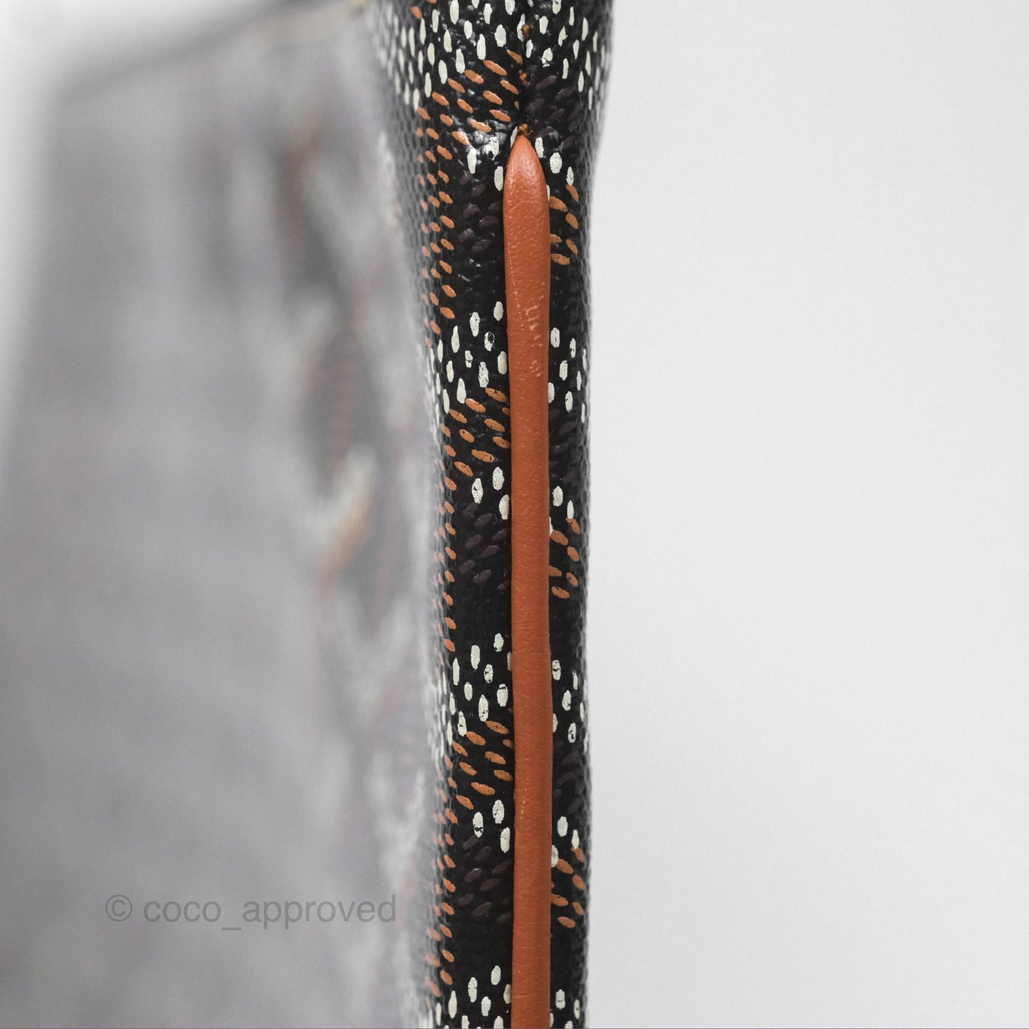 Goyard Sénat MM Pouch Black/ Tan