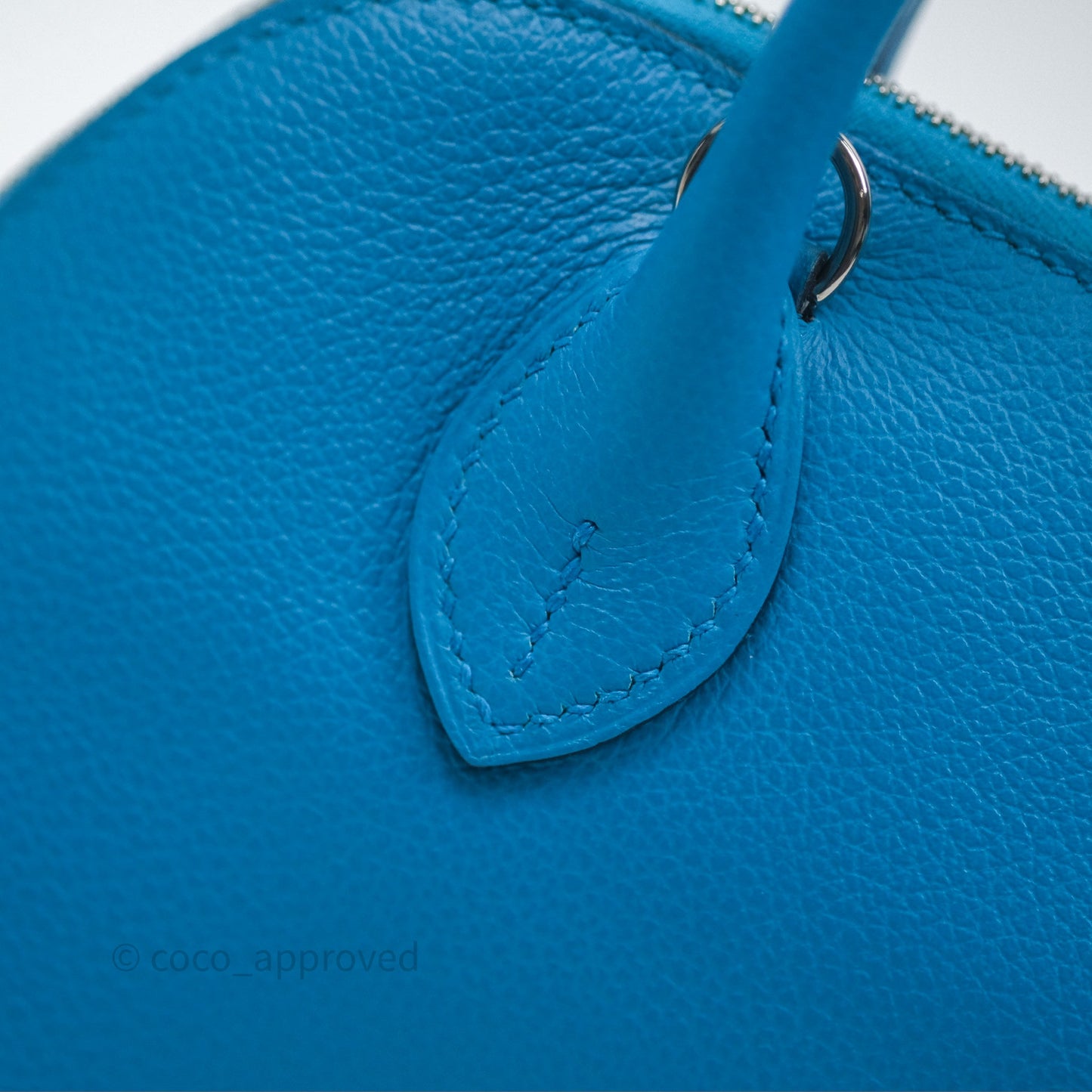 Hermès Bolide Mini 1923 Bleu Frida 0F/ Rose Mexico 0D Evercolor Palladium Hardware