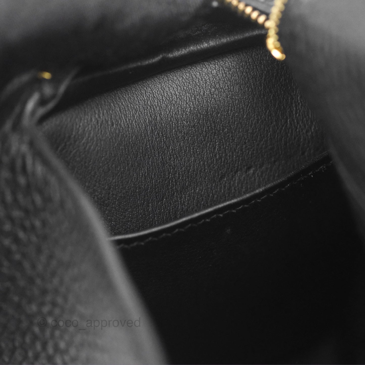 Hermès Mini Lindy 20 Noir 89 Clemence Gold Hardware