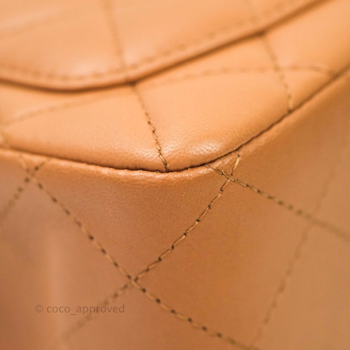 Chanel Classic Quilted Mini Square Caramel Dark Beige Lambskin Gold Hardware