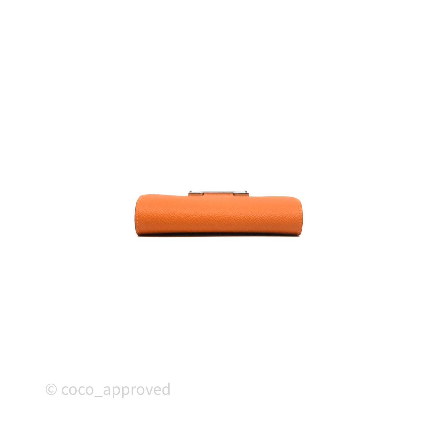 Hermès Constance Slim Wallet Orange 93 Epsom Palladium Hardware