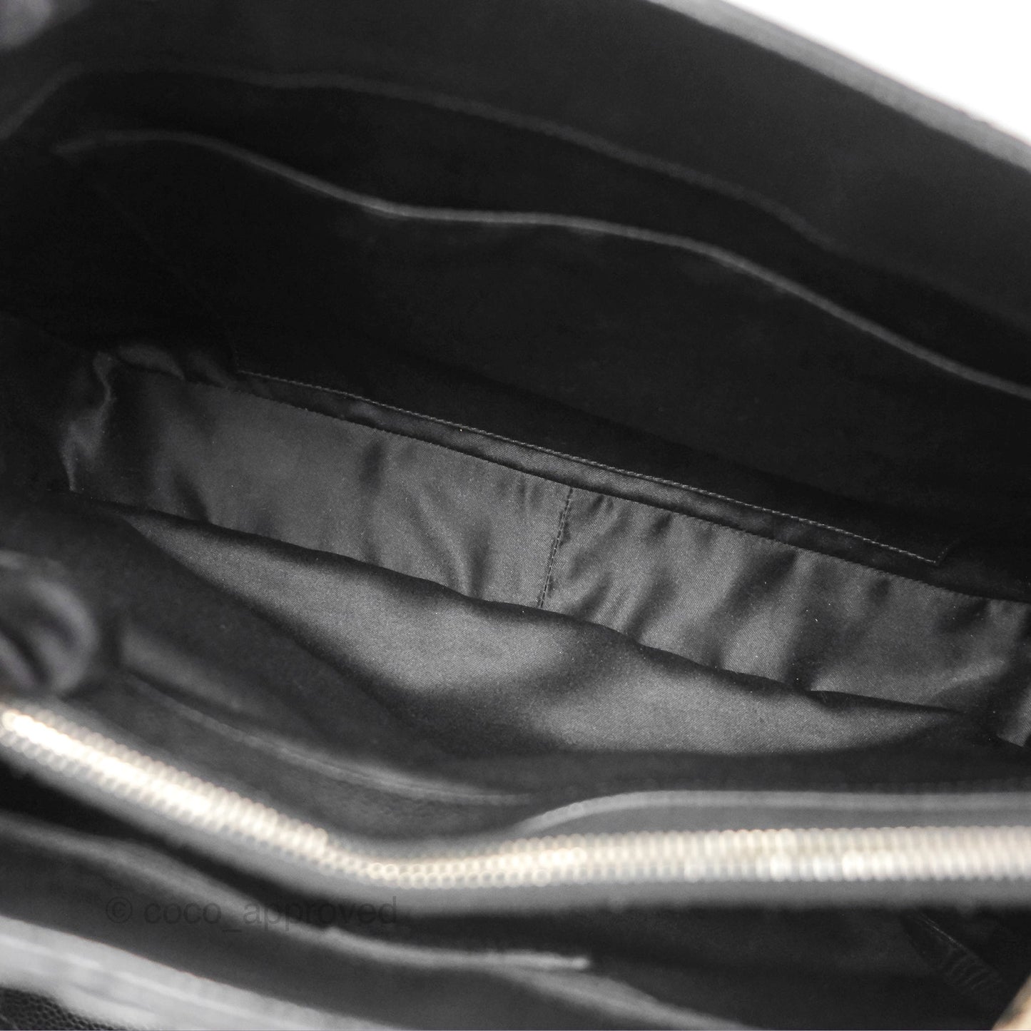 Chanel GST Black Caviar Silver Hardware
