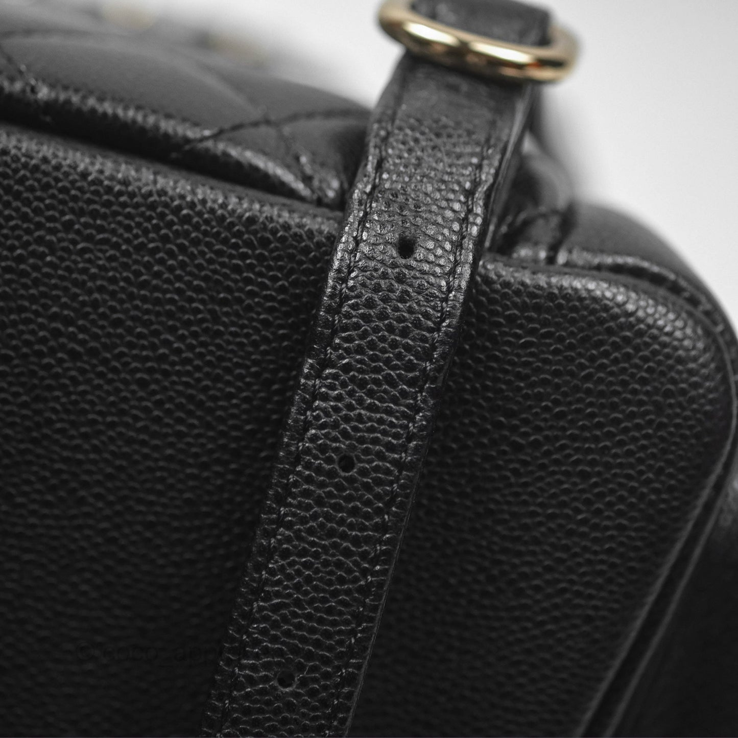 Chanel Small Duma Backpack Caviar Black Gold Hardware 23K