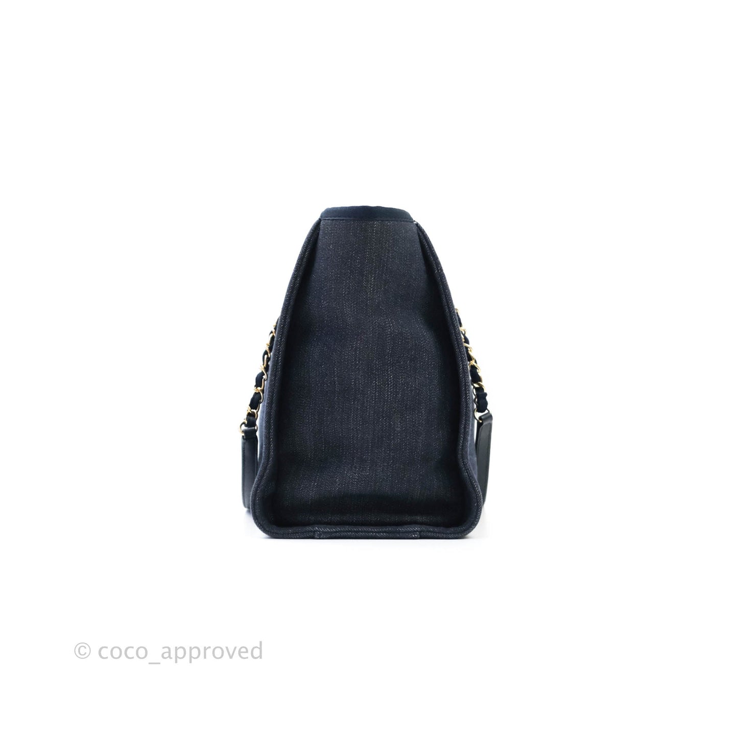 Chanel Denim Deauville Medium Tote Navy