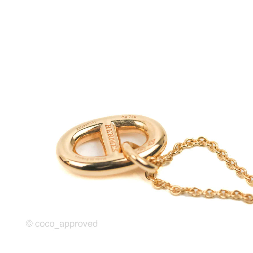 Hermès Farandole Pendant Small Model Rose Gold Tone