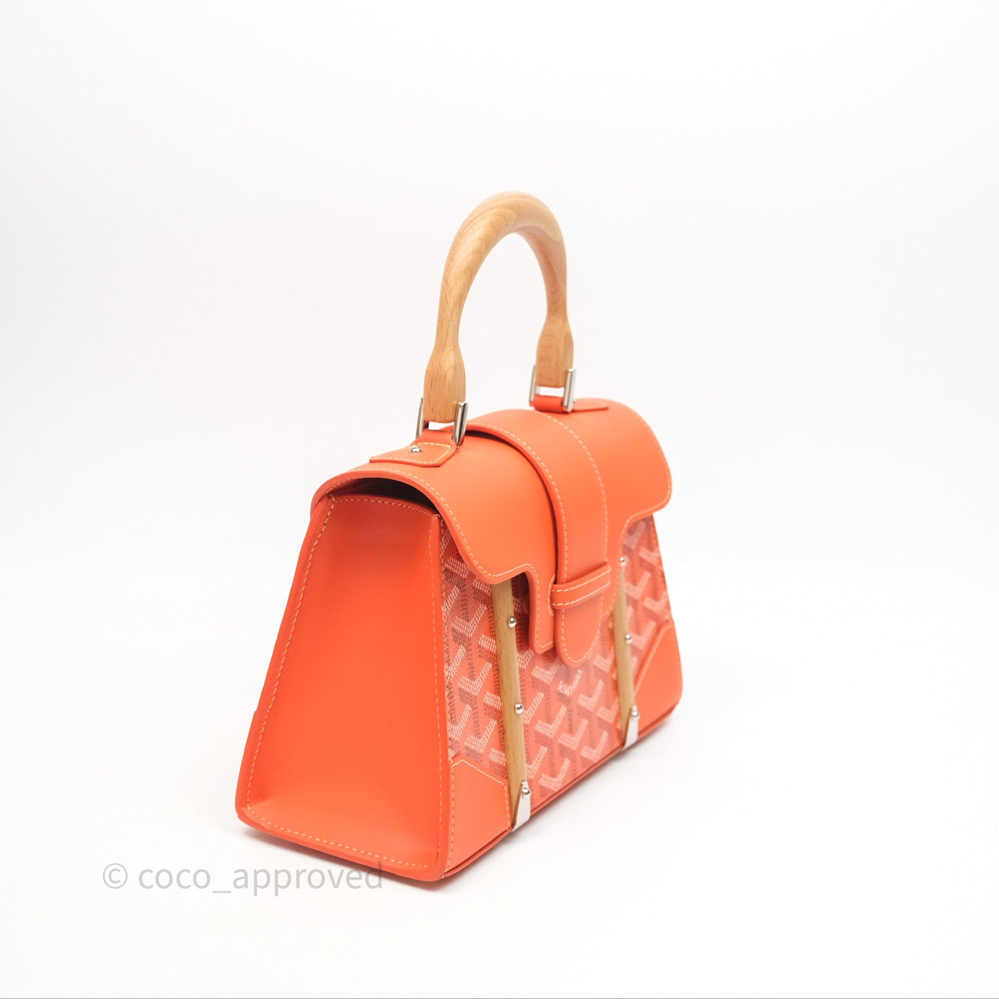 Goyard Saïgon Structuré Mini Bag Orange Goyardine Canvas