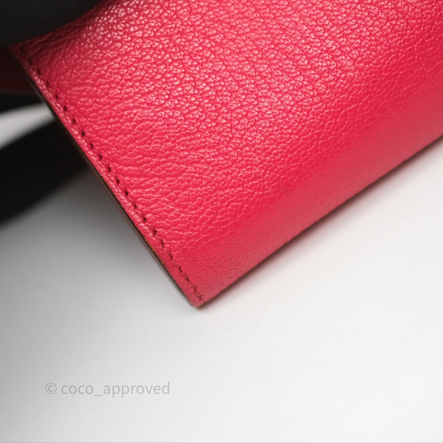 Hermès Kelly Wallet Pink Chevre Mysore Palladium Hardware