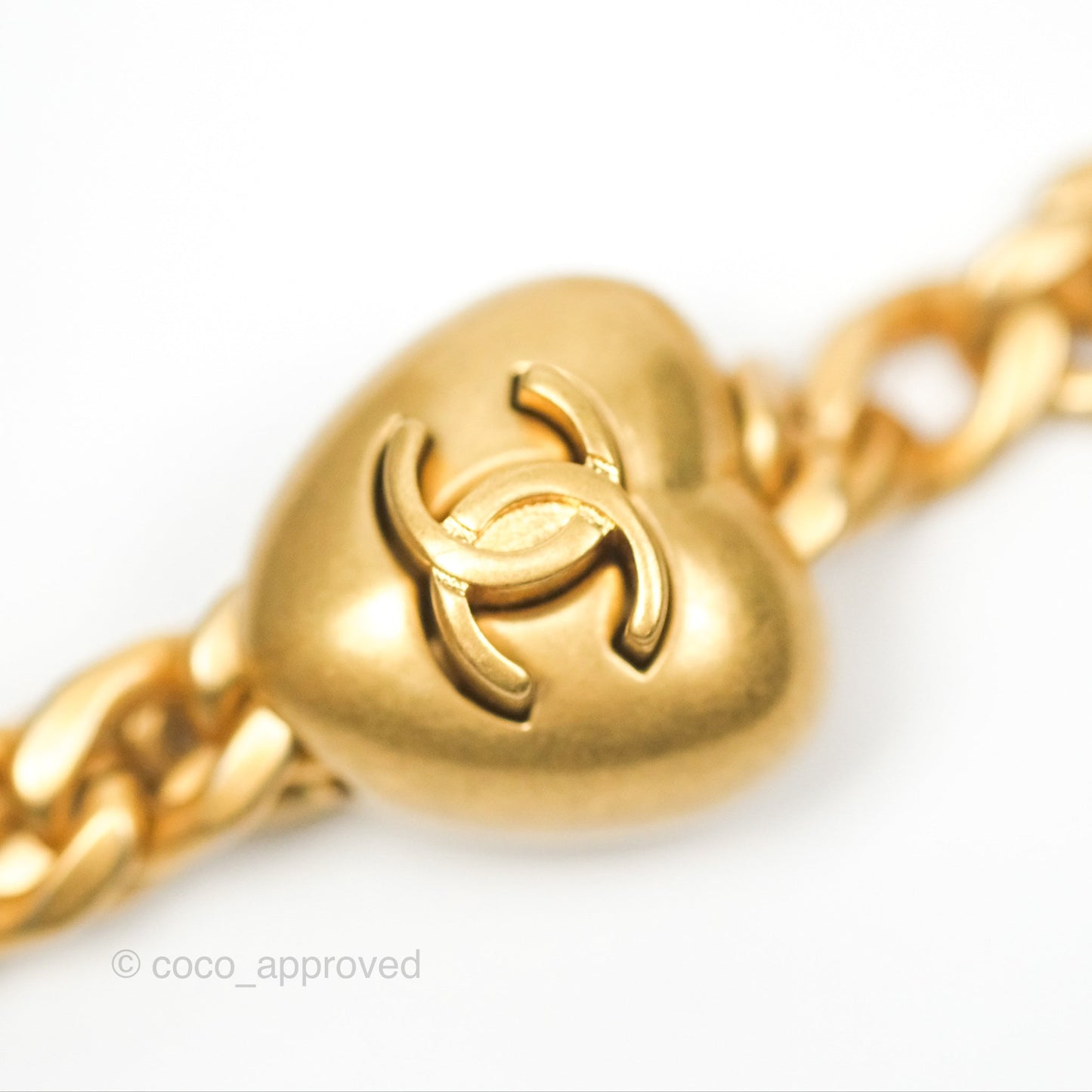 Chanel Vanity with Heart Adjustable Chain Grey Caviar Aged Gold Hardware