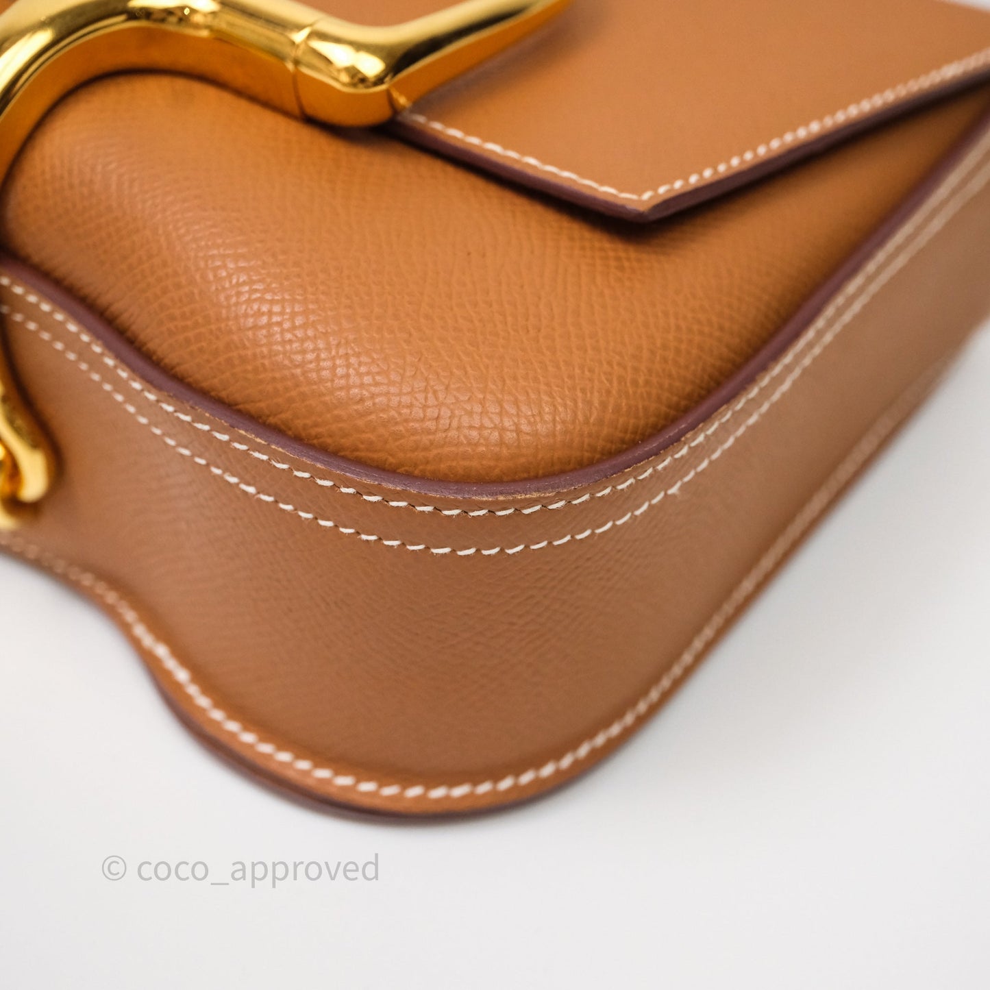 Hermès Della Cavalleria Mini Bag Gold 37 Epsom Gold Hardware