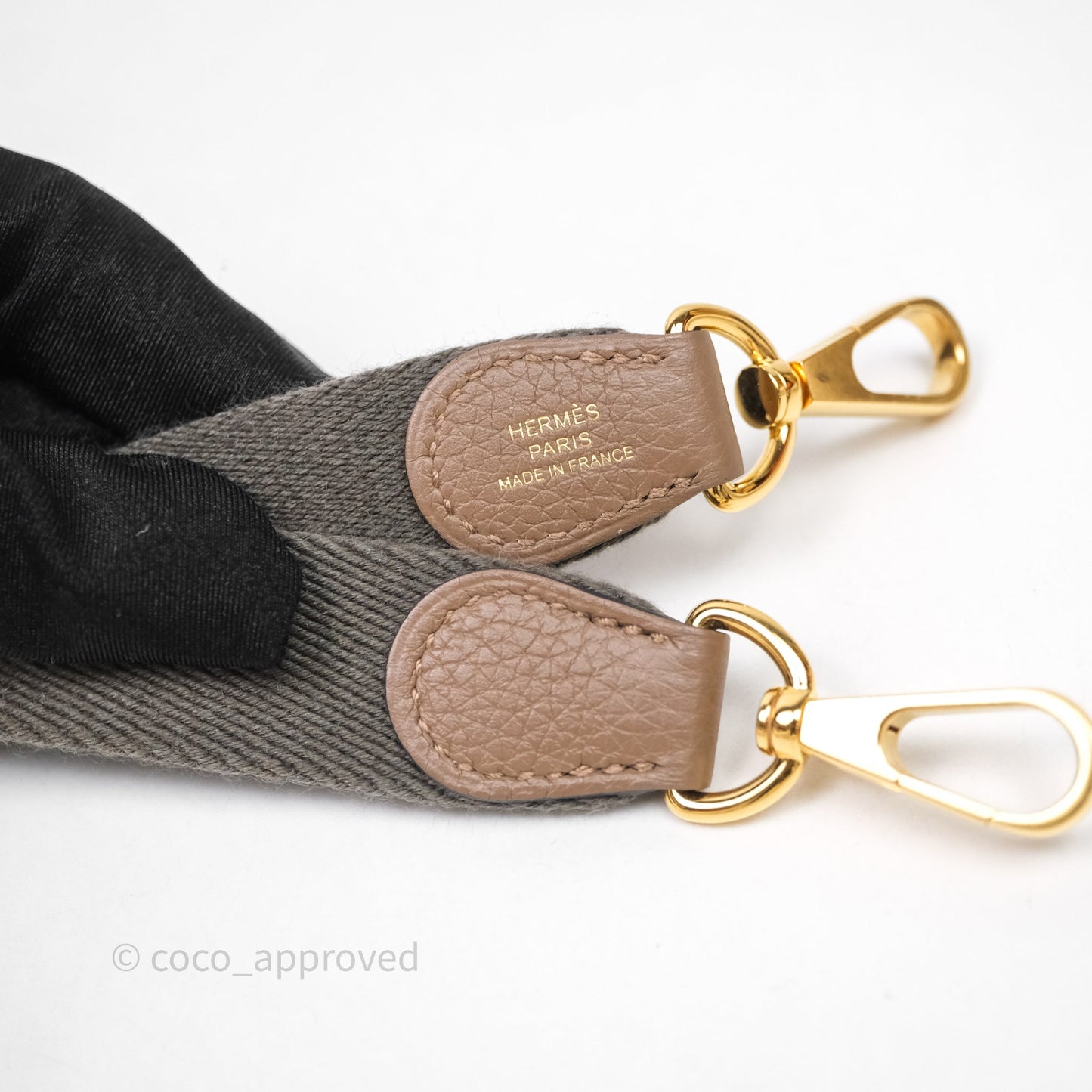 Hermès Mini Evelyne 16 Etoupe Clemence Gold Hardware