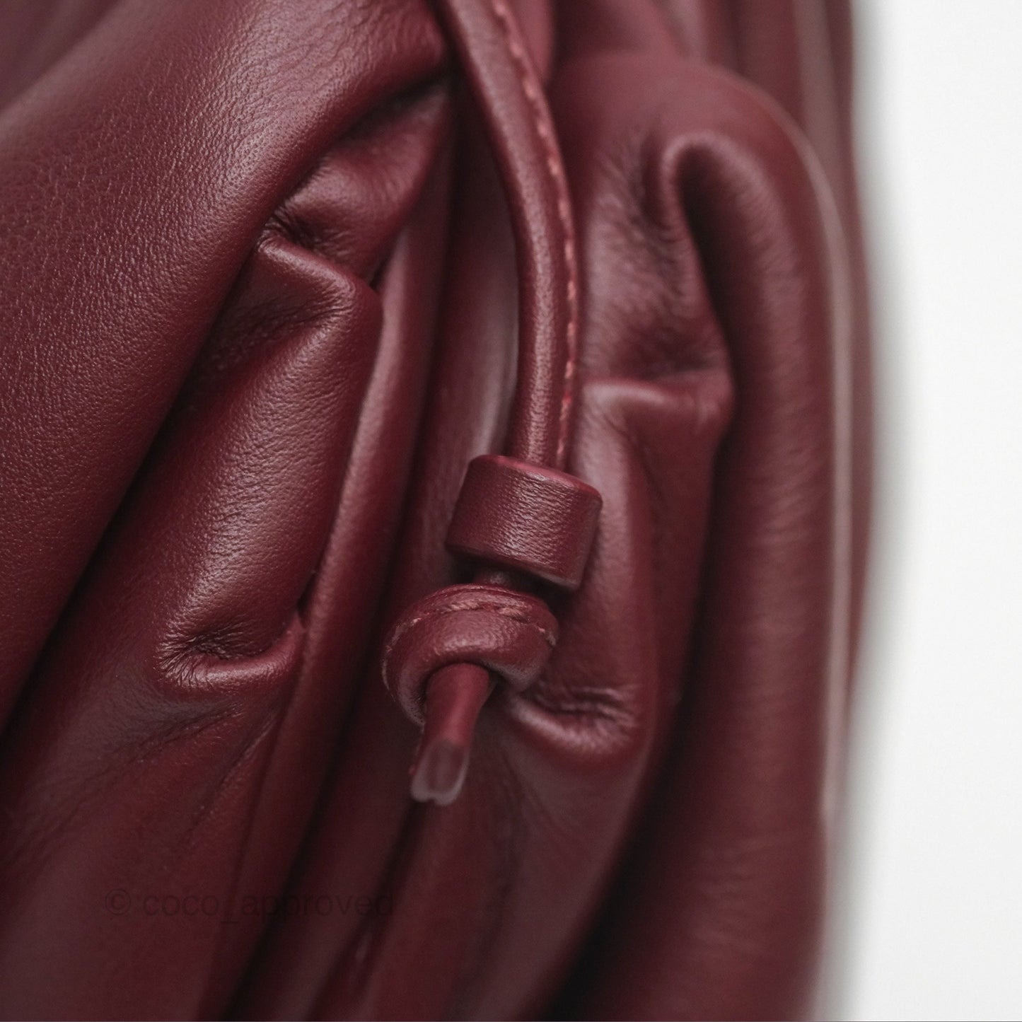 Bottega Veneta The Mini Pouch Bordeaux Butter Calfskin
