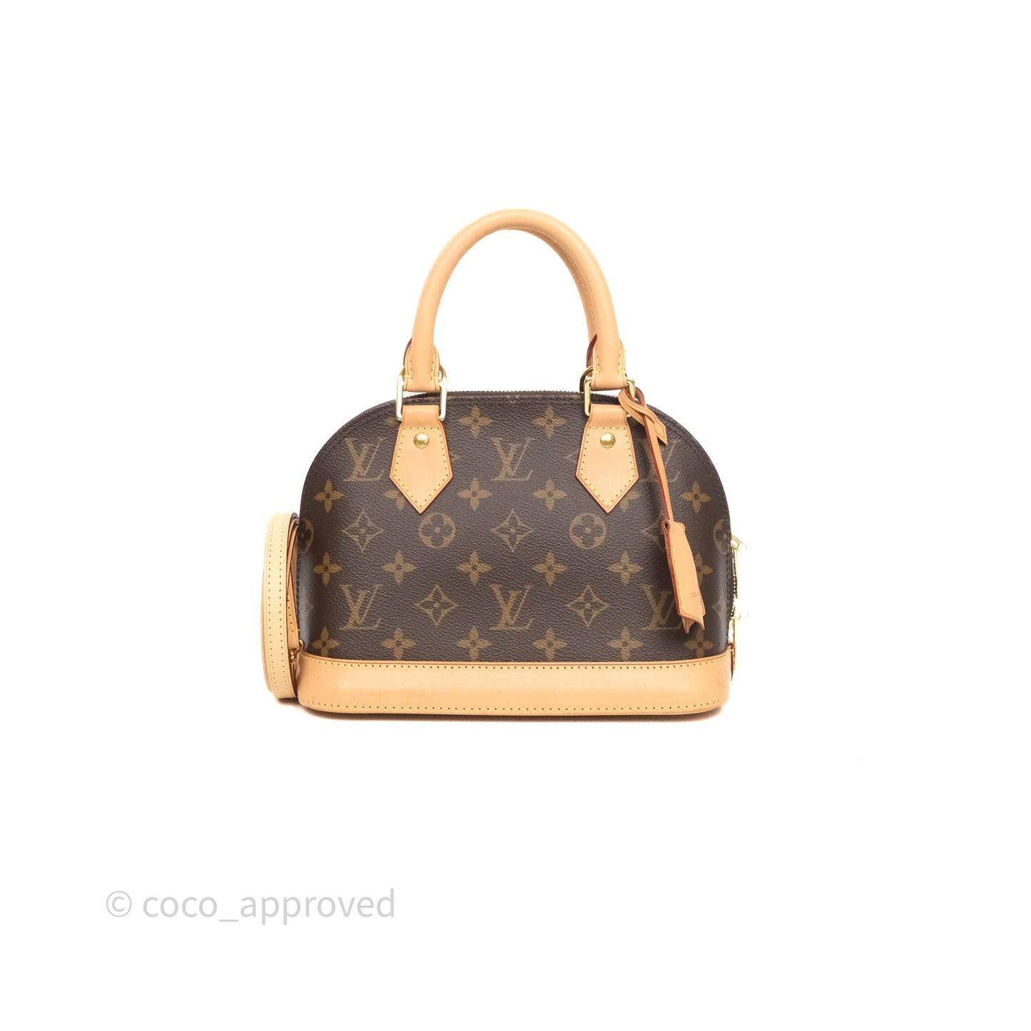 Louis Vuitton Monogram Alma BB Bag Gold Hardware