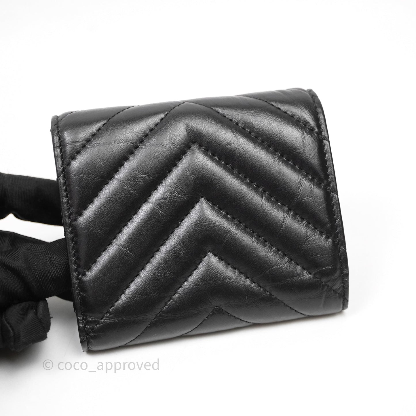 Chanel Chevron Reissue Wallet So Black Aged Calfskin