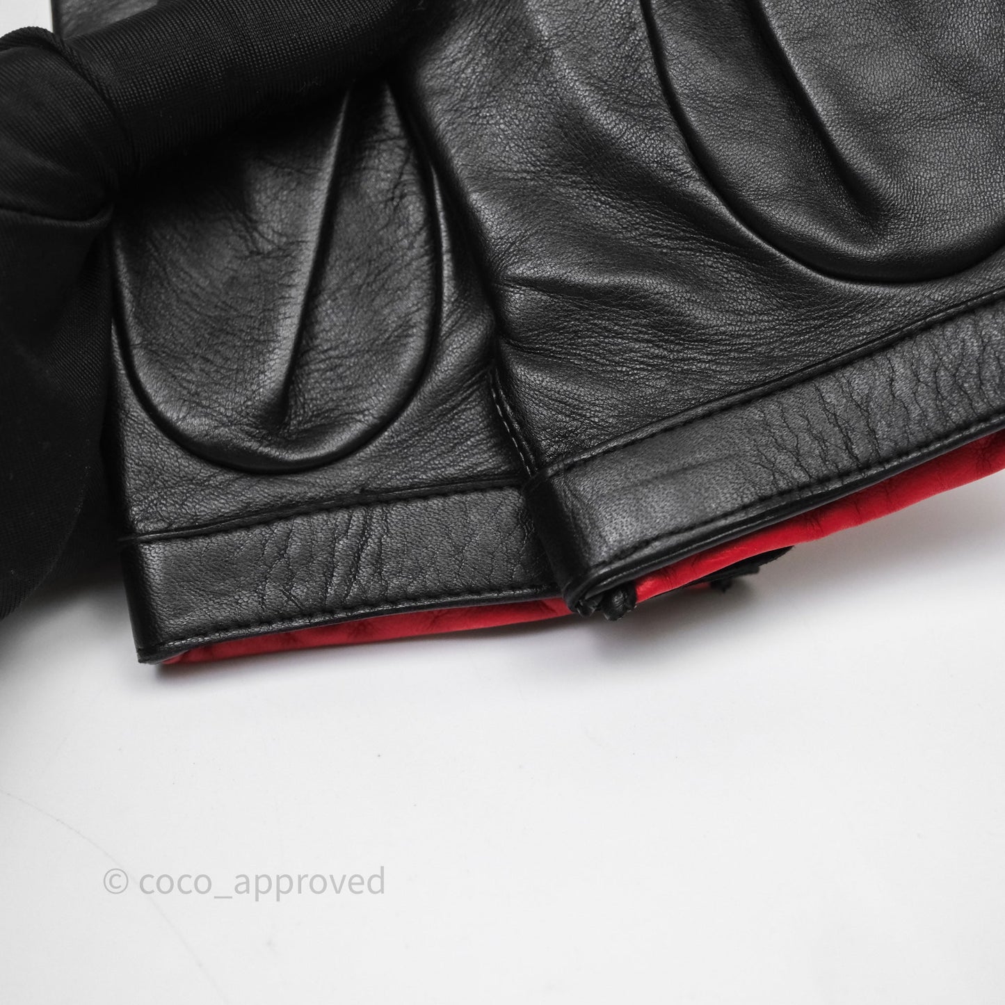 Chanel Quilted CC Turnlock Gloves Blue Red Black