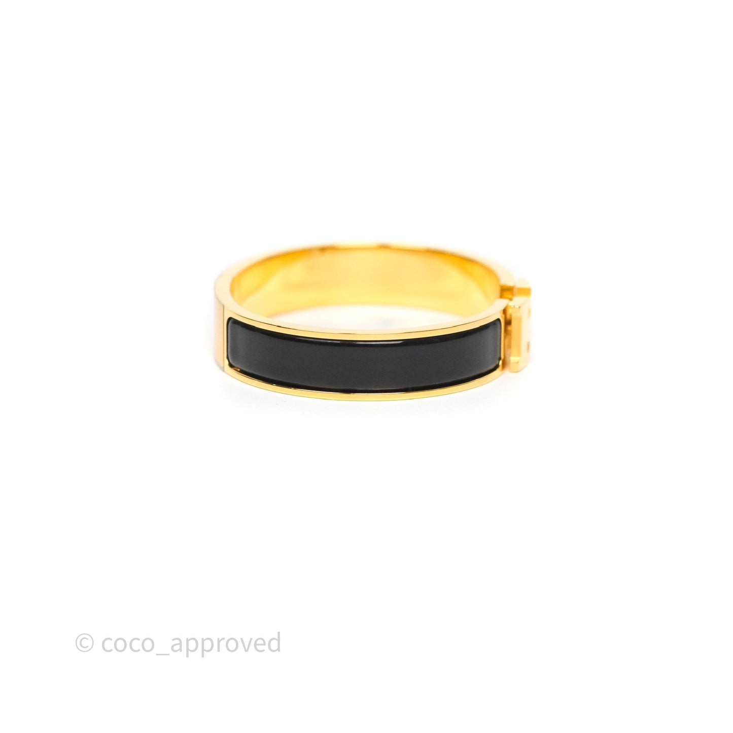 Hermès Clic H Bracelet Black Gold PM