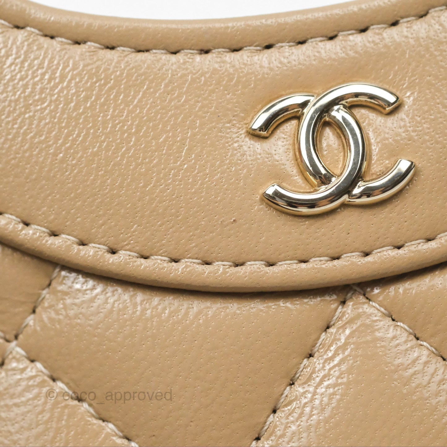 Chanel Micro 31 Beige Bucket Bag Shiny Calfskin Gold Hardware