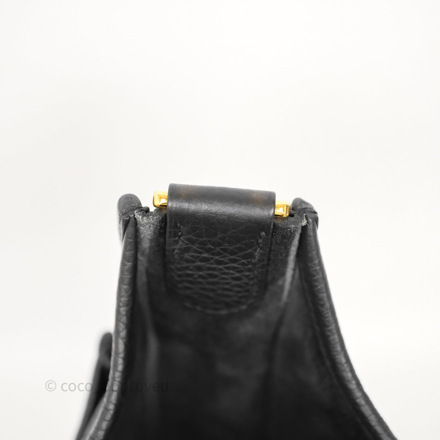 Hermes Evelyne III 29 Black Clemence Gold Hardware