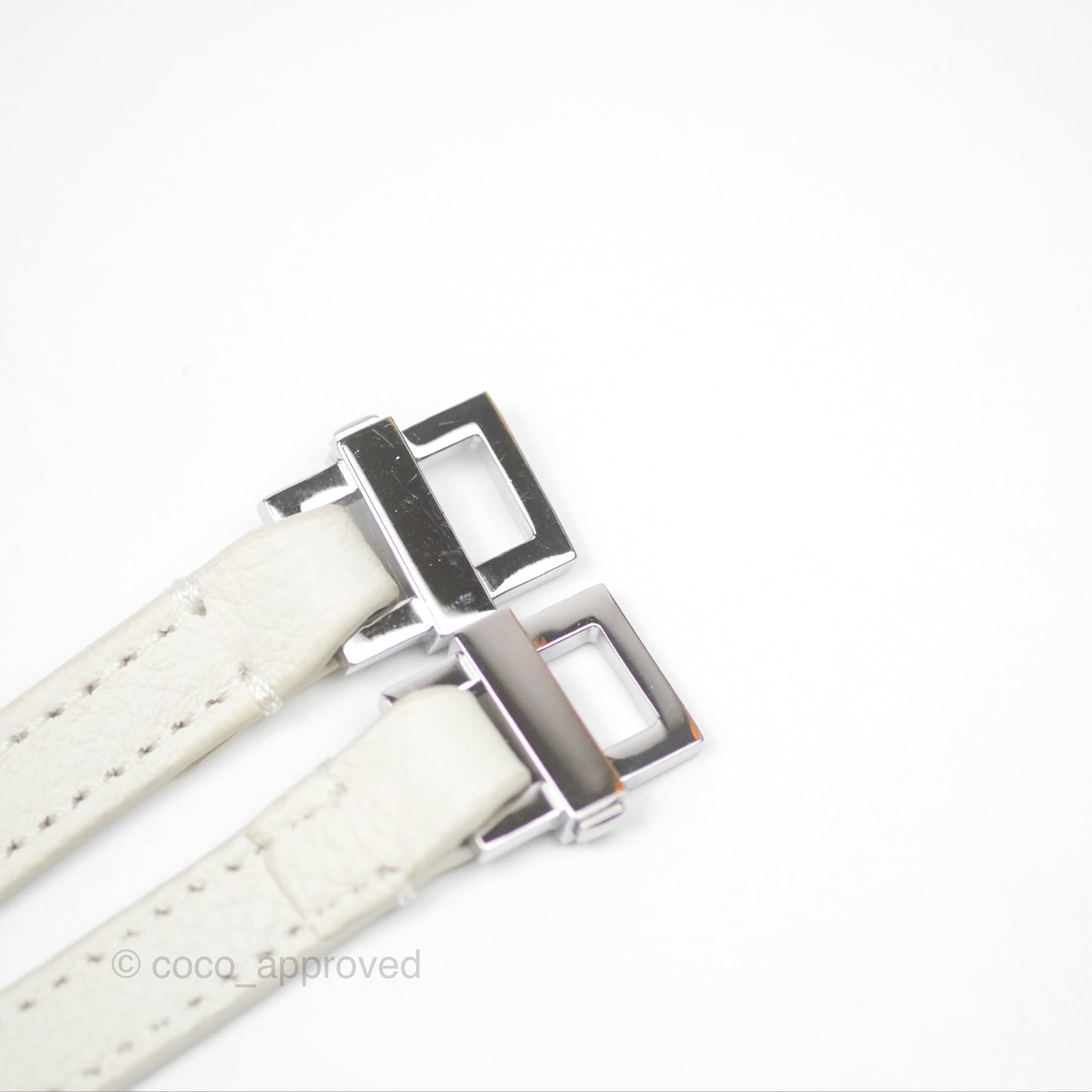Loro Piana Extra Pocket L19 White Grained Calfskin