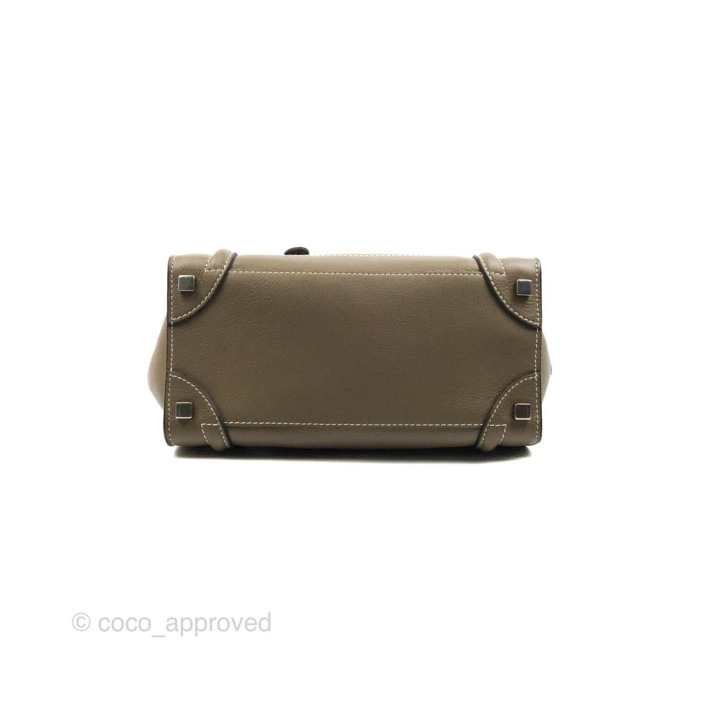 Celine Micro Luggage Handbag Souris Grained Calfskin