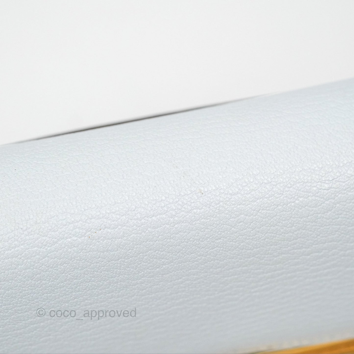 Hermes Mini Verrou Bleu Brume Chèvre Mysore Gold Hardware