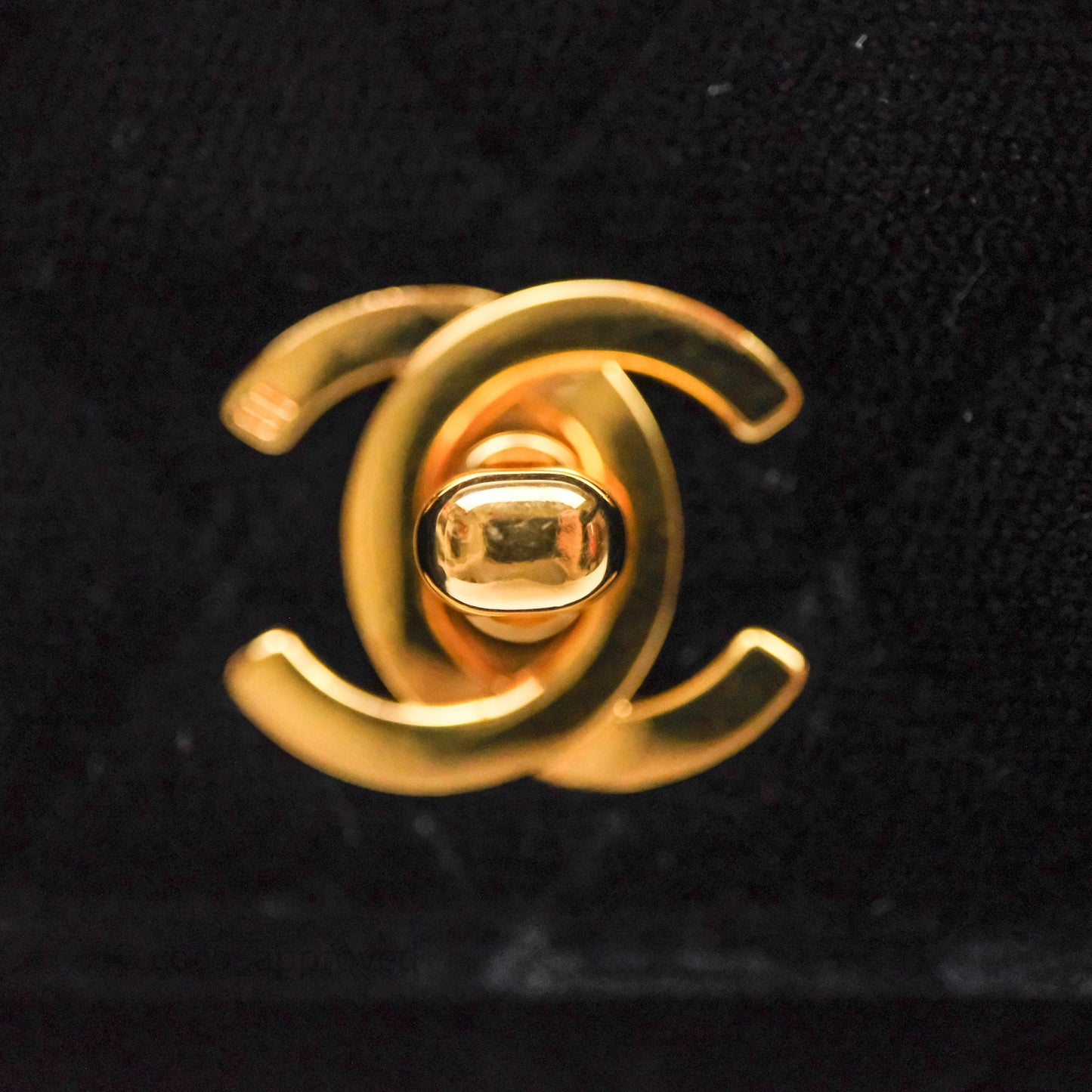 Chanel Vintage Mini Flap Bag Black Velvet Gold Hardware